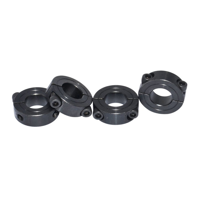 [Australia - AusPower] - Double Split Shaft Collar 1" Bore Width 1/2 Inch Oxide Set Style Black (4 Pcs) 1" Double Split Clamp-On 