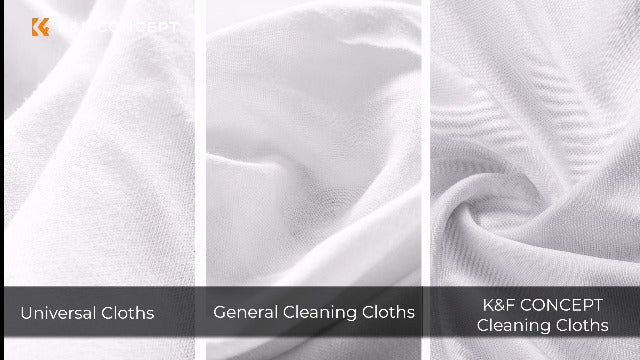 K&F CONCEPT Microfiber Cleaning Cloths - 6 Pack Lens Cleaning Cloth for Cleaning Camera Lenses, Glasses, Screens, Cameras, Eyeglasses, Tablets... Washable, Grey…