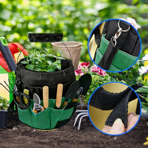KENRCLVD bucket tool bag organizer with 42 pockets for 5-gallon bucket, tools not included