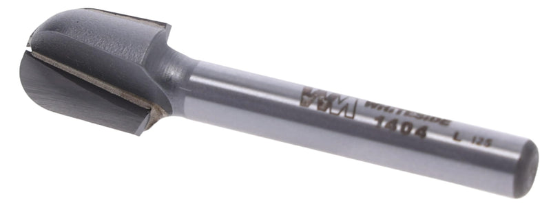 Whiteside Router Bits 1404 Round Nose Bit with 1/4-Inch Radius, 1/2-Inch Cutting Diameter and 5/8-Inch Cutting Length
