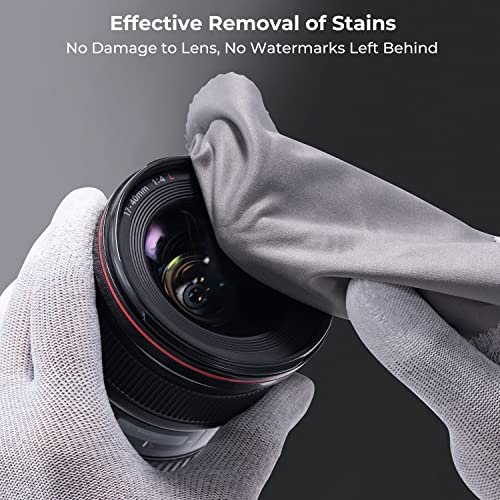 K&F Concept 10 Pack Lens Cleaning Cloth，Lens Cleaning Pen with Soft Brush, Double-Sided Carbon Head for Camera Lens, Optical Lens, Glasses