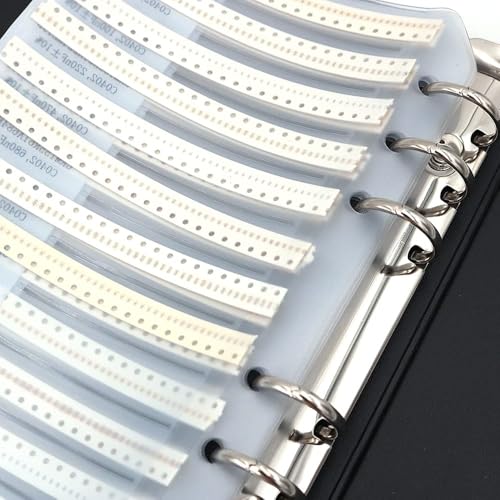 DollaTek Capacitor 0402 (0.5pF-1uF) 80 Value x 50pcs = 4000pcs SMD SMT Capacitor Combined Example Book Kit 0402 Capacitor