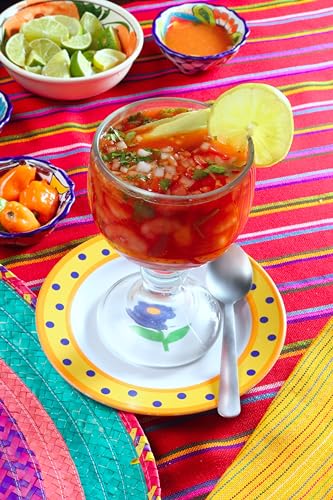 Amehla Schooner Beer Glasses Set - 21-ounce Large Margarita Glass, Big Goblet Style Beer Glass for Coronarita, Michelada Cup, Fish Bowl Glasses for Drinks or Shrimp Cocktail - Set of 4 (Clear)