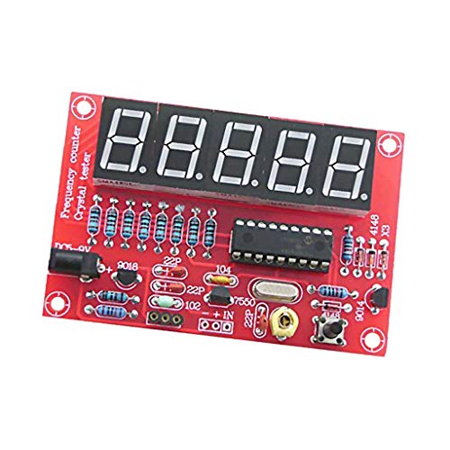 ARCELI Online DIY Digital LED 1Hz-50MHz Quartz Oscillator Frequency Counter Meter Tester Kit Tool