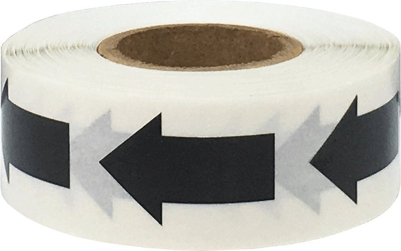 Color Coding Arrow Labels Black for Organizing Inventory 1 x 5/8 Inch 500 Total Adhesive Stickers