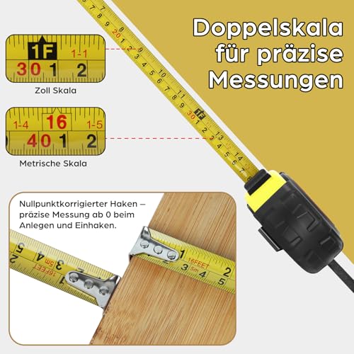 Dad Gift - Tape Measure Gift Set with Multifunction Pen | Original dad gift with engraved measuring tape, multifunctional pen and gift box - ideal for Father's Day and birthday