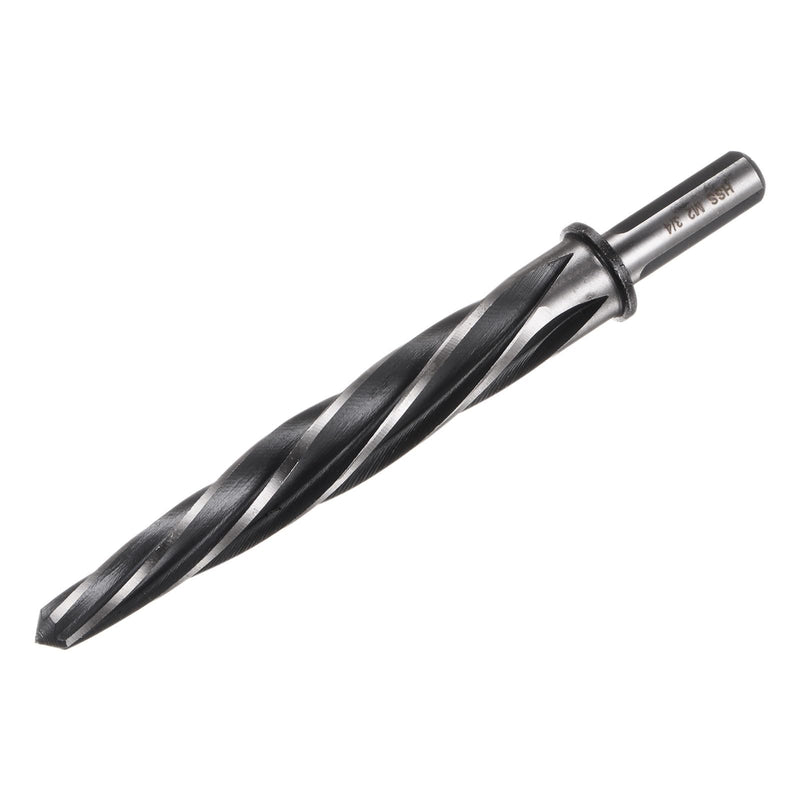 [Australia - AusPower] - QUARKZMAN Conical Reamer 19 mm, M2 HSS Spiral Groove Bridge Reamer with 1/2 Inch Shank for Reaming Metal Alloys, Aluminium, Wood and Plastic Holes 3/4" x 1/2" 