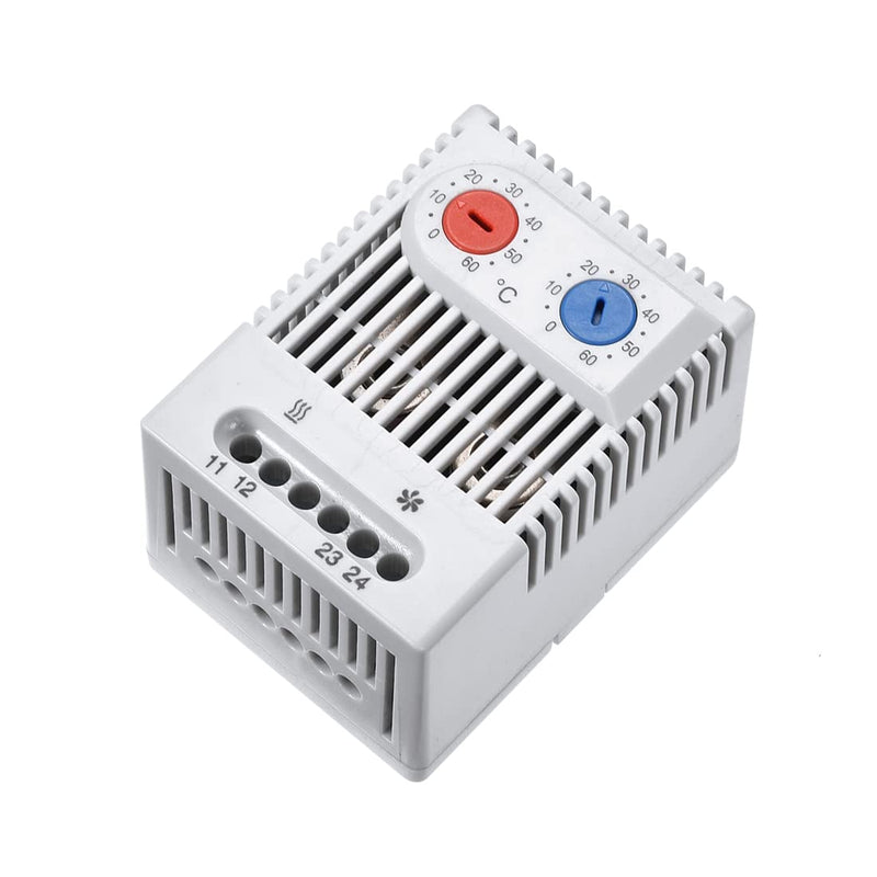 [Australia - AusPower] - uxcell Mechanical Thermostat 0-60°C Adjustable Compact N.C/N.O Temperature Controller Switch 