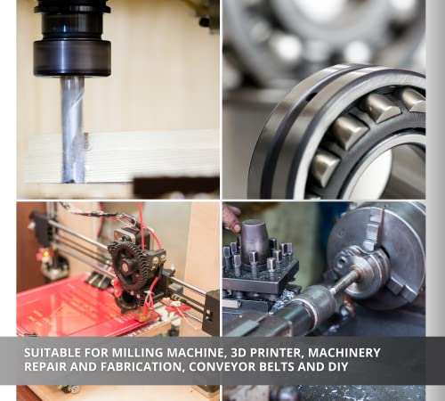 (PACK 2) DOJA Industrial | 2 units of Bearings with support 6006 2RS C3 Ball bearing for shaft (30mm) | Bearings with supports for: milling machine, 3D printer, DIY.