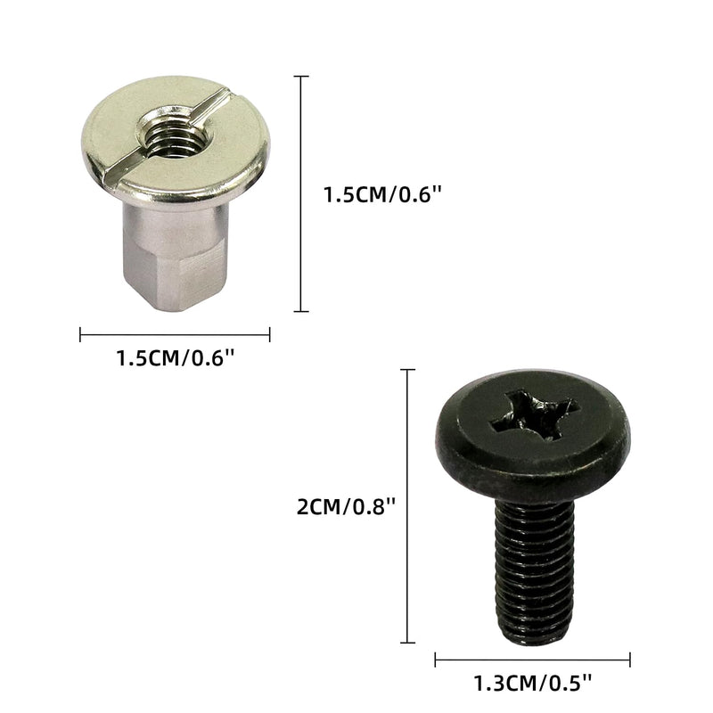 [Australia - AusPower] - Snowboard Binding Backplate Screws Replacement Set Compatible with S-TEPONE High-Performance Fastener Screws- Includes Ergonomic Handle Screwdriver 