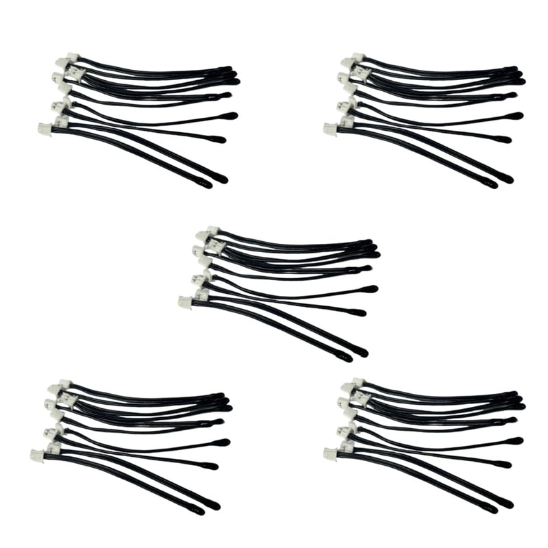[Australia - AusPower] - 10Pcs NTC Thermistor Epoxy Probe MF52D 103F3950 10K ohm 3950B 1% Length 55mm 2.17 Inch Temperature Sensor with SH1.25 2Pin Terminal 