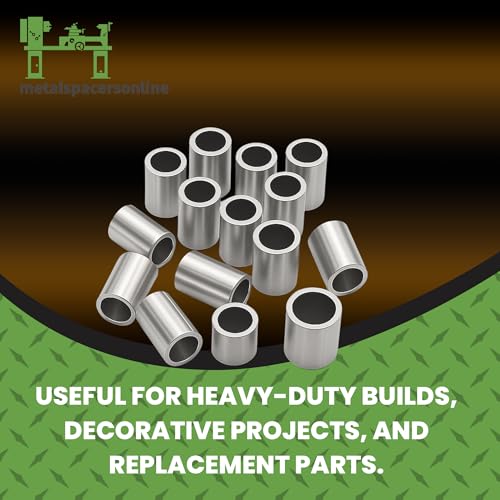 Aluminum Spacer 1" OD x .40" ID x 8" Long Round Spacer 2 Pack