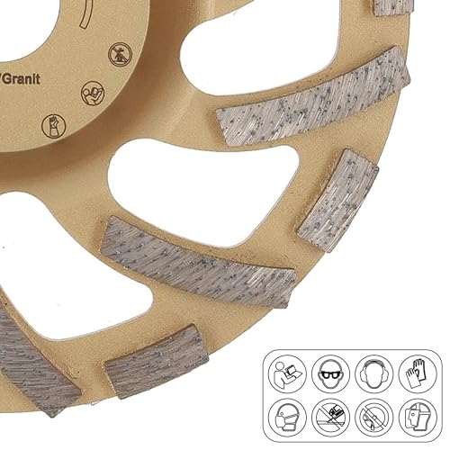 PRODIAMANT Diamond Cup Wheel 150 mm x 22.2 mm Turbo ST81 Diamond Grinding Wheel Concrete Natural Stone Professional Quality 150 / 22,23mm