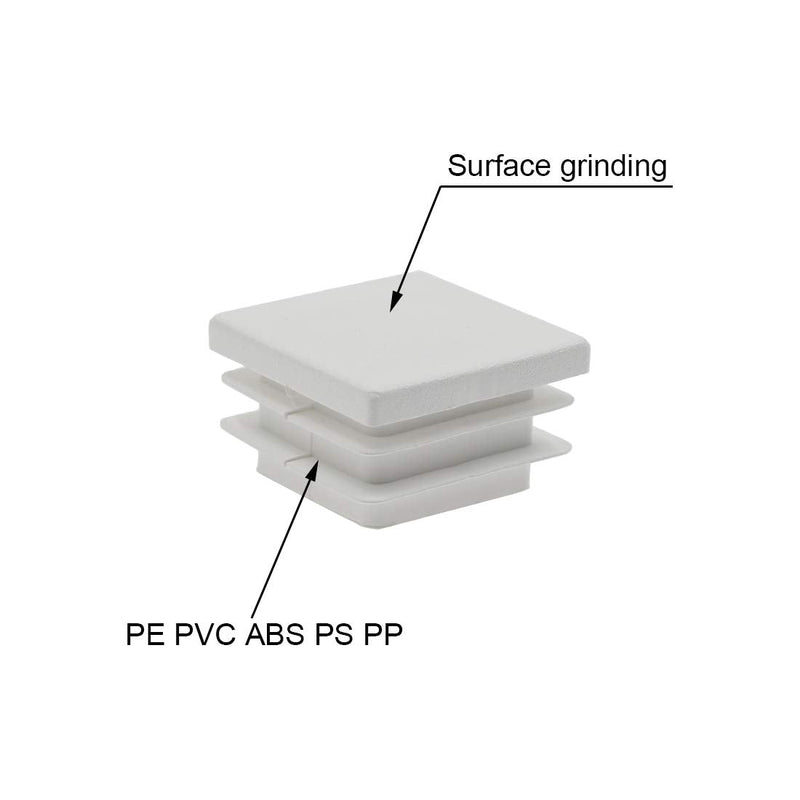 [Australia - AusPower] - 12Pack 38mm (1 1/2 Inch) Square White Plastic Plug, Square Tubing End Caps, Tubing Post End Cap for 1 1/4" to 1 7/16" Square Tubing (White) 38mm (1 1/2 Inch) 