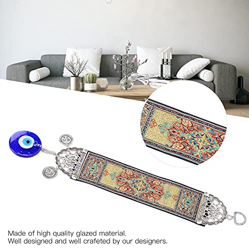 Evil Eye Decorations for Home, Hamsa Hand Amulet Pendant Exquisite Evil Eye Carpet Decor for Gifts Home Decoration(A)