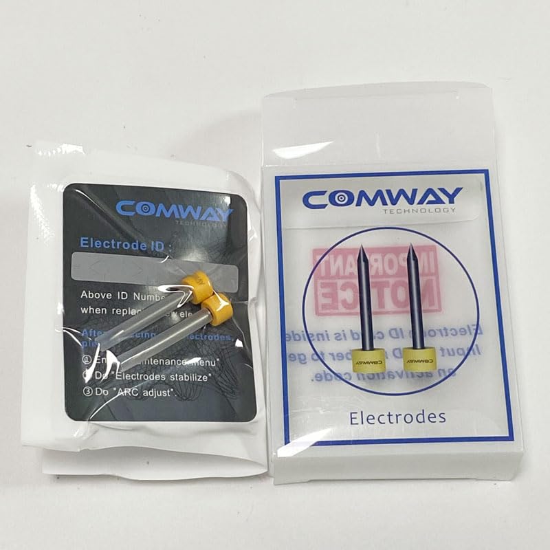 [Australia - AusPower] - Original COMWAY A3 A33 A4 C5 C6 C8 C9 C6S C8S C9S C10 C10S fiber fusion splicer electrodes CE-03-Y electrode rod 1 Pair 