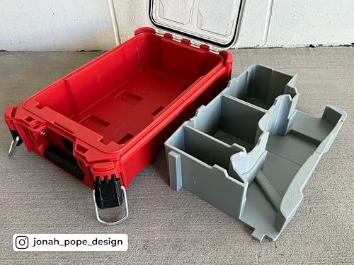 Jonah Pope Design 3d Printed Insert designed for M18 Multi Tool and Packout Organizer (Insert only) (Industrial Gray) Industrial Gray