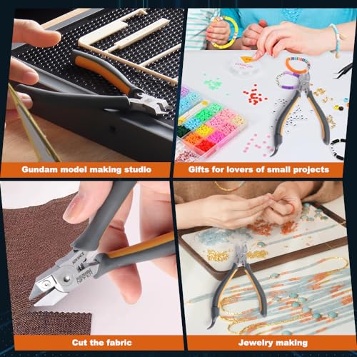 GUNDDIYCLUB KJ025 model nipper with ultra-thin replaceable blade and non-slip grip for plastic models
