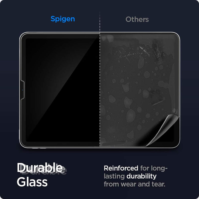 [Australia - AusPower] - Spigen Glas.tR EZ Fit Tempered Glass Compatible with iPad Pro 11 Inch M2 2022, iPad Pro 11 Inch 2021/2020/2018, iPad Air 5 2022, iPad Air 4 2020, Scratch Resistant, 9H Screen Protector 