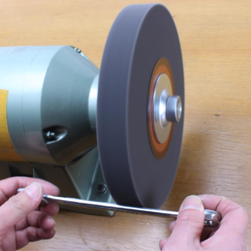 Deburring Wheels, Nylon Fiber Buffing Wheel 8 inch 9P Hardness. Polishing Stainless Steel, etc. Silicon Carbide Abrasive. for Bench Grinder Polishing Machine. 5/8 inch Arbor, 180 Grit