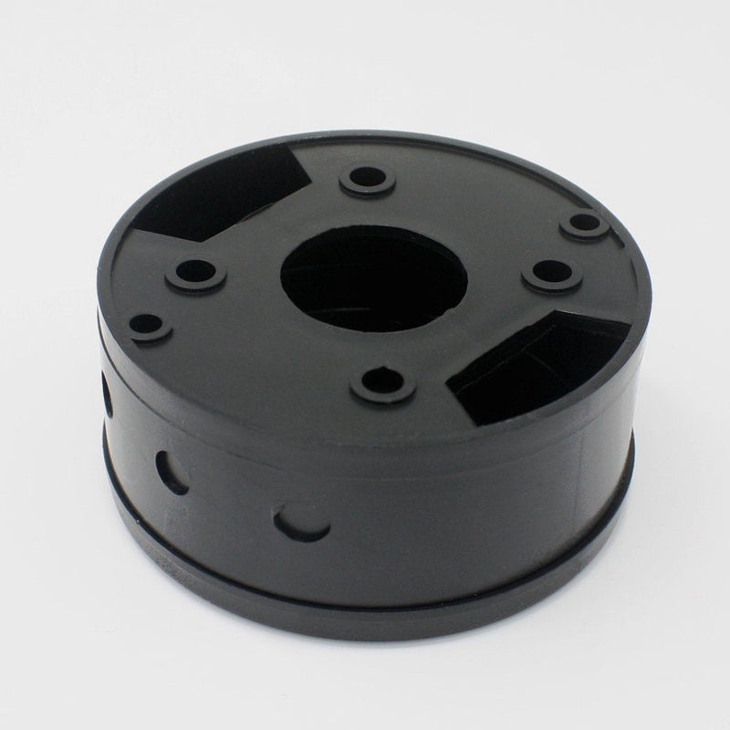 Junction Box, Black Plastic with Accessories, Diameter: 70 mm X 31 mm, Distributor Canopy, Surface-mounted Box, Junction Box 70x31mm