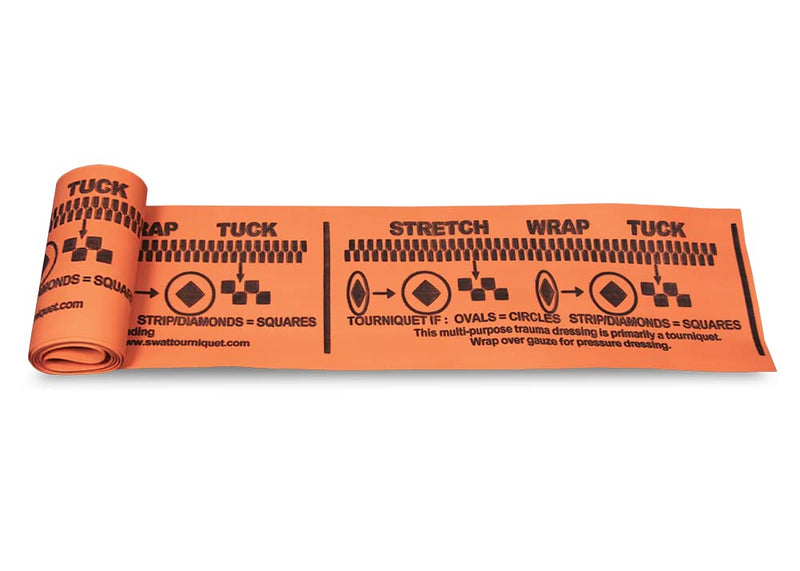 [Australia - AusPower] - Tourniquet Orange 2 Pack, Emergency First Aid Equipment for Massive Hemorrhage Control, Made in the USA 