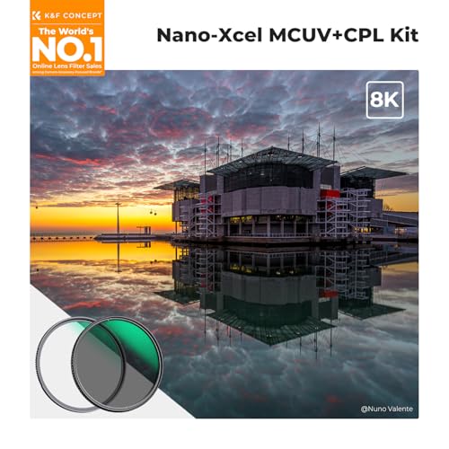 K&F CONCEPT 62mm Circular Polarizing Filter & MC UV Lens Filters Kit