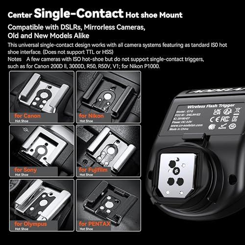 AODELAN Wireless Flash Trigger Transceiver for Godox & Flashpoint Flashes