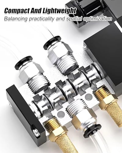 TIKSCIENCE 10-piece 1/8-inch NPT pneumatic exhaust mufflers for solenoid valves and cylinders