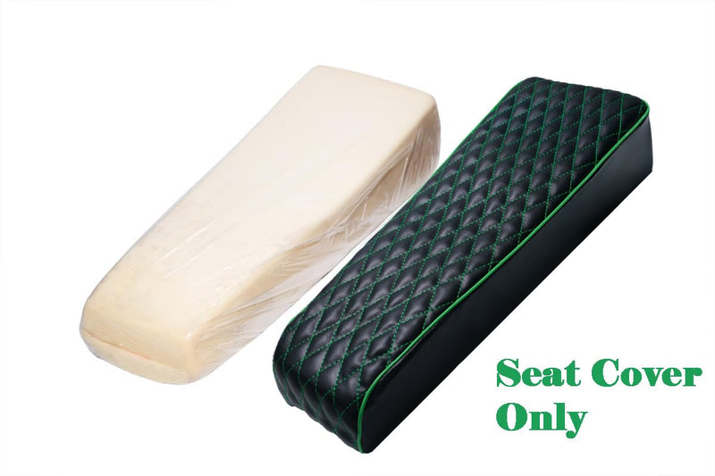 JMCHstore Green Diamond Stitch Seat Cover for Coleman ct200u Mini Bike 196cc Baja DB30, Hisun ct200u 196cc 200cc Trail Bike Cushion Replacement Parts Green Stitch