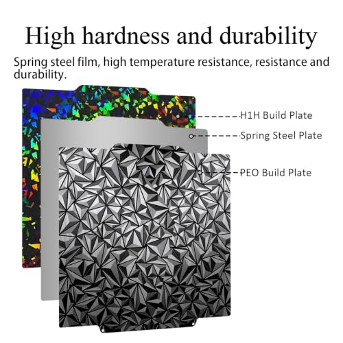 HzdaDeve Creator 5 Building Plate Double Sided Smooth Board Heated Print Bed for Creator 5 H1H