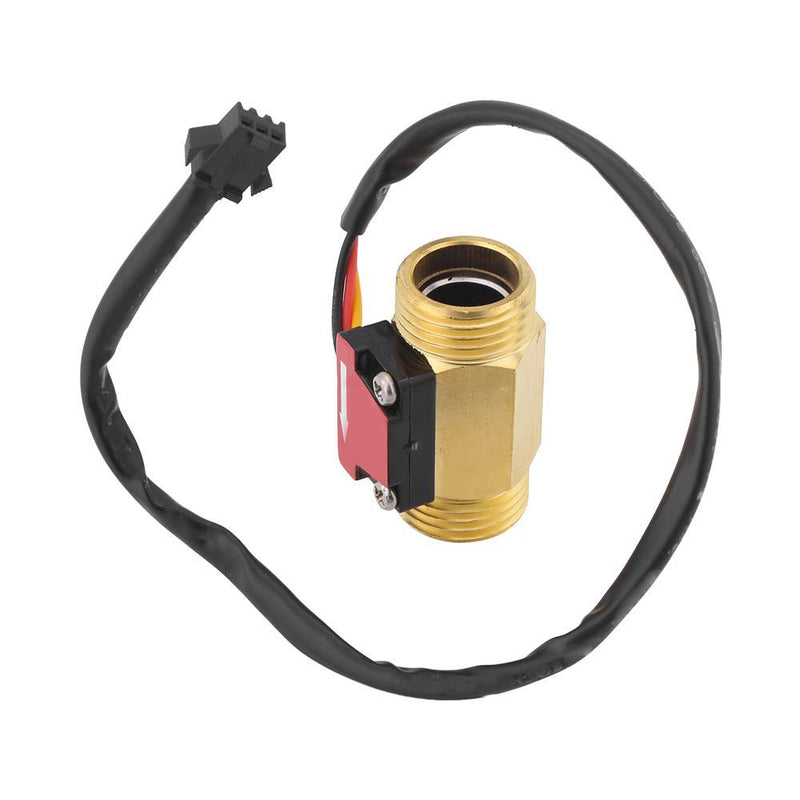 G1/2 Inch Electric Magnetic Flow Switch 2 Inch Flow Meter Turbine Water Flow Meter Magnetic Brass Inline Hall Flow Sensor Switch Male Thread 1 to 25 L/min