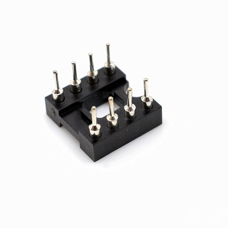 [Australia - AusPower] - Oiyagai Pack of 30 2.54 mm Pitch 8-Pin Round Hole Soldering DIP IC Socket Adapter 