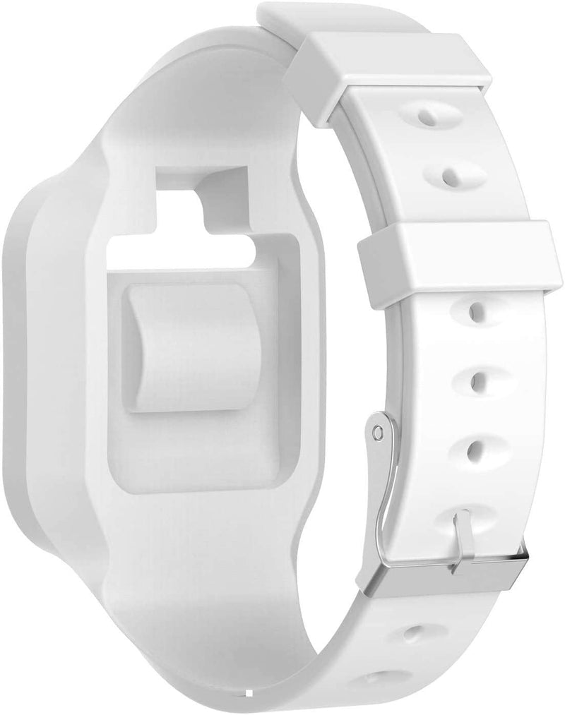 [Australia - AusPower] - Accessory Wristband Replacement Compatible with Voice, for Voice 2, for Voice + Golf GPS Rangefinder,Soft Silicone Strap Band for Voice Golf Watch Series (White) 