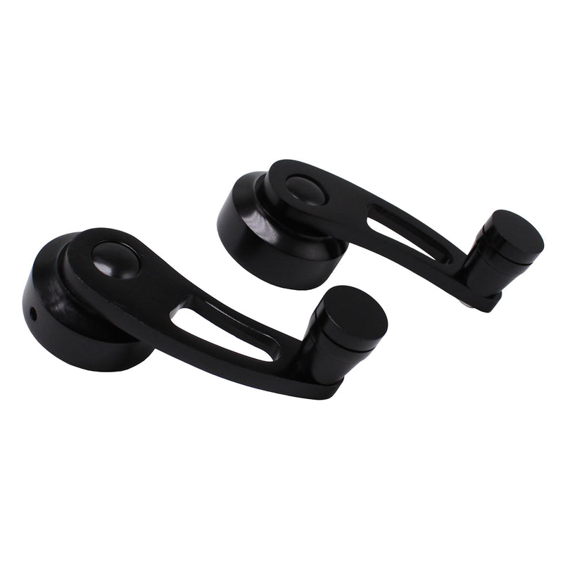 [Australia - AusPower] - Black Billet Aluminum 3" Window Crank Handle Kit Hot Rod Set of 2 Fits for Chevy Ford Chrysler Black 