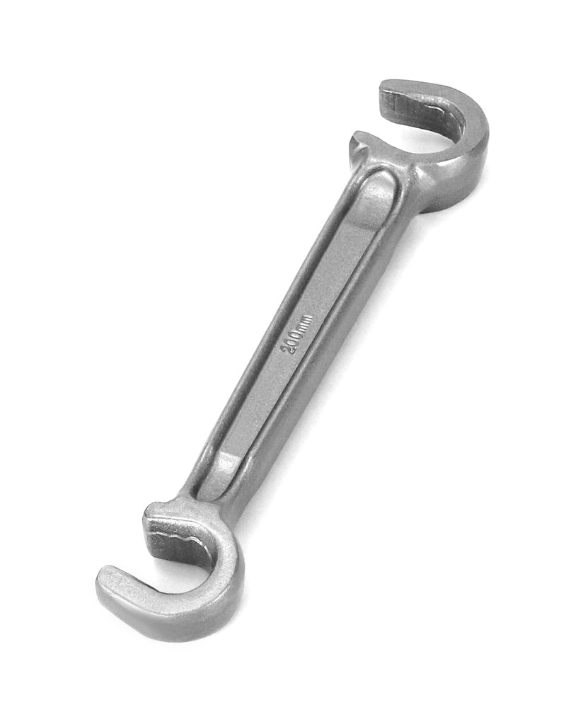 QWORK Double-Ended Valve Wheel Wrench - 11/16" and 1'', Protect Valve Wheels from Damage, Steel