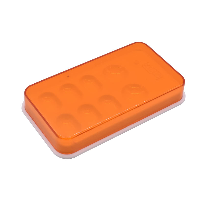 [Australia - AusPower] - Angzhili 1 Piece Dental Palette with Cover,8 Slot Dental Resin Palette,Resin Shading Box for Mixing Resin Placement,Dental Lab Equipment 