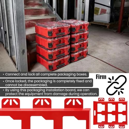 XuYelora half-width mounting plate compatible with Milwaukee Packout in redৰাকী