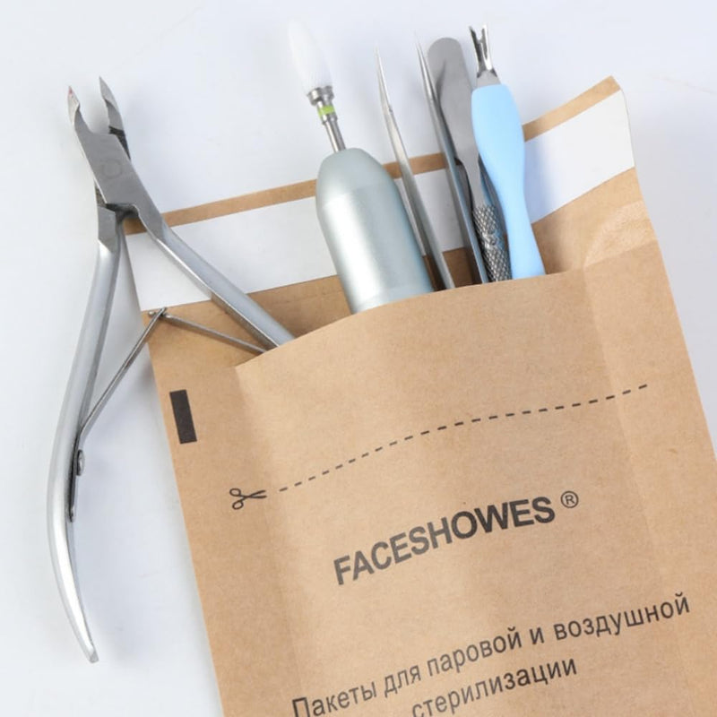 50pcs Sterilisation Bags, Dental Self-Sealing Bags | Disposable sterilisation bag, 100 x 200 mm