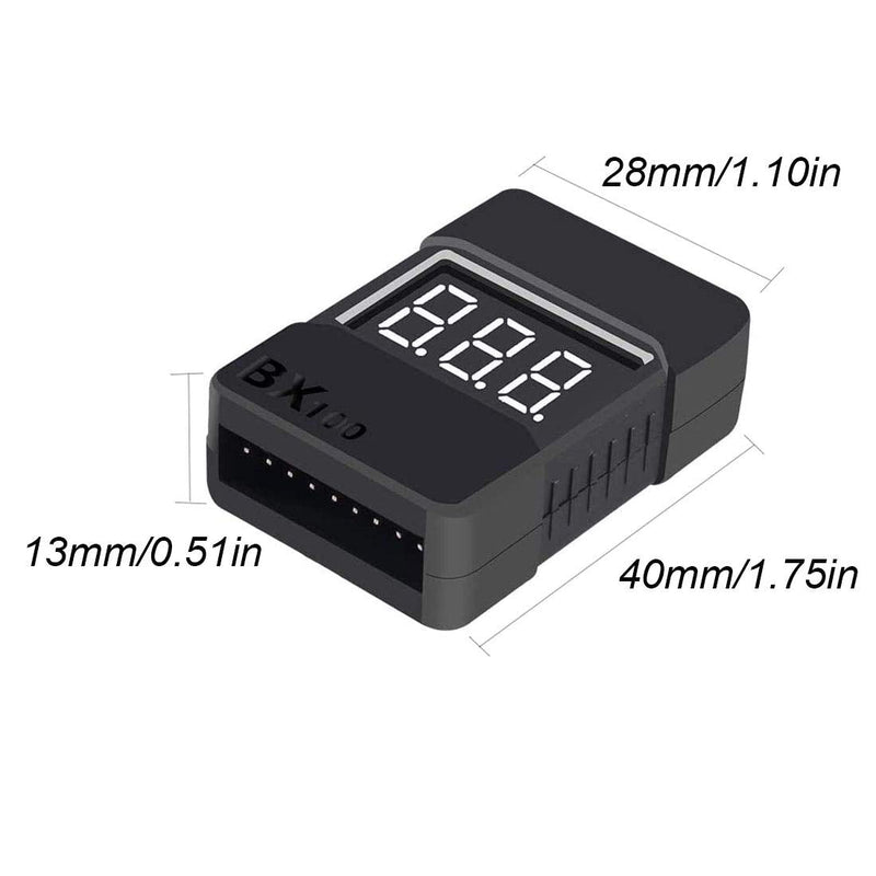 [Australia - AusPower] - 5Packs 2in1 1-8s Lipo Li-ion Battery Voltage Tester Check, Monitor RC Low-Voltage Buzzer Alarm for 1-8s Lipo/Li-ion/LiMn/Li-Fe 