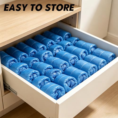 200-piece shoe covers compatible with shoe-covering machines | Disposable shoe protectors for automatic shoe-covering machines, suitable for home and commercial use