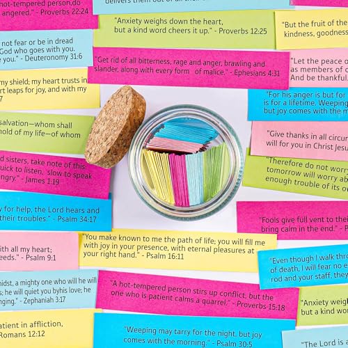 Read Me When Bible Verse Jar for Mom – Christian Gifts for Women, Scripture Cards with Bible Verses, Prayer Jar, mothers day gift, religious gifts for women
