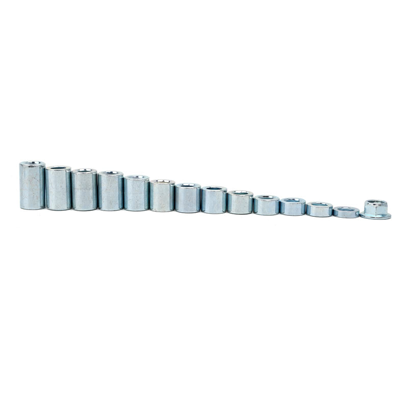 [Australia - AusPower] - MInho 13Pcs M12 Industrial Steel Spacer Sleeve Bushings Fit for 12mm classic axle 