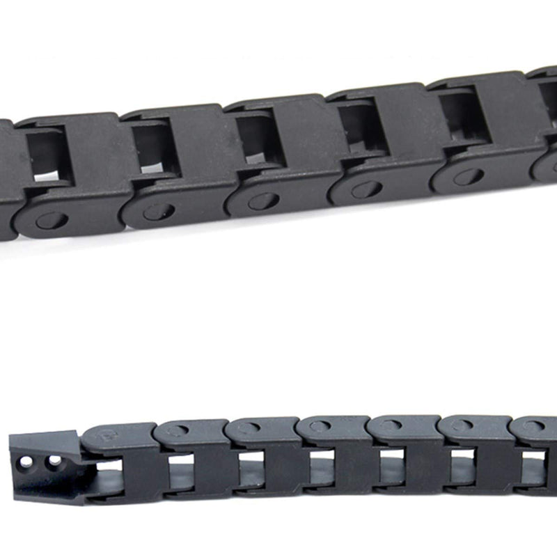 [Australia - AusPower] - 10X10mm 1M Black Plastic Flexible Drag Chain Plastic Towline Drag Chain Cable Carrier for 3D Printer 