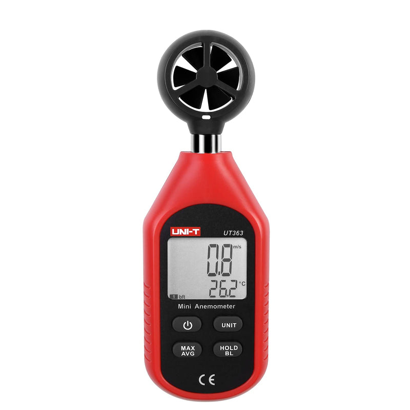 [Australia - AusPower] - UNI-T UT363 Mini Digital Anemometer High Precision Wind Measuring Instrument Hand - held Impeller Wind Speed Sensor Anemometer 