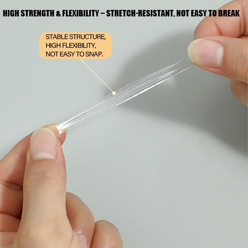 2 Pack Transparent Round Double-Sided Adhesive Dots – 70PCS Nano Traceless Acrylic Stickers, Removable Clear Strong Glue Pads for Wall Hooks, Posters, Frames, Home & Office Use