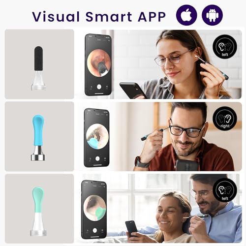 BebirdPro Ear Wax Remover Otoscope R1, 1080P HD Ear Cleaner with Camera, Otoscope with Light, Wide Angle Otoscope IP67 Waterproof Ear Cleaner for Adults, Children, iOS, Android