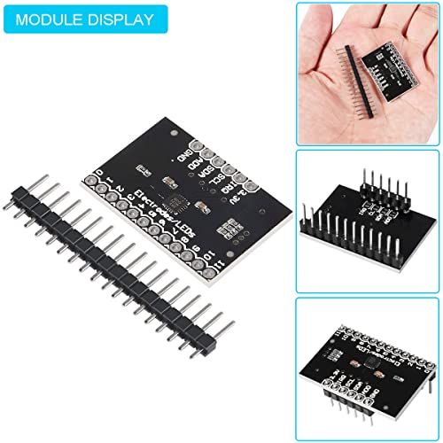 5 pcs MPR121 Breakout V12 Proximity Capacitive Touch Sensor Module Keyboard Touch Sensor Keyboard Development Board with pin header DuPont cable