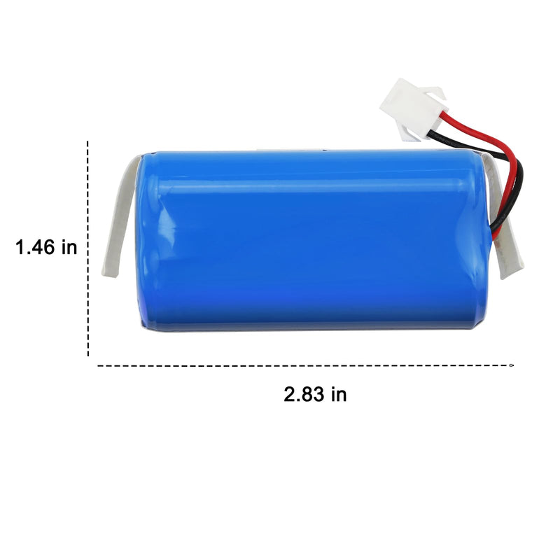 MULS 12.8V M210 Battery Replacement for Lefant M210 M210 Pro M210P M210B M213 M213S M320, OKP Life K2 Robot Vacuum Cleaner 2000mAh Blue