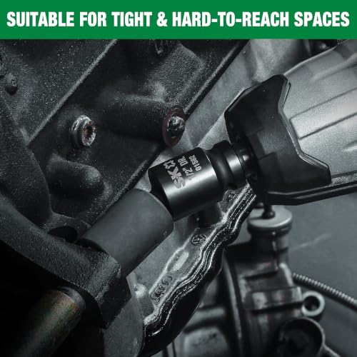 SK Pinless Impact Universal Joint swivel socket adapter set in 1/4, 3/8, and 1/2-inch drives